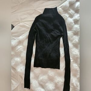 Dynamite black ribbed turtleneck